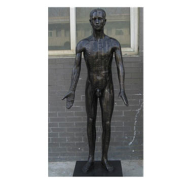 現代十四經穴針灸銅人模型(真銅全銅、高170CM)